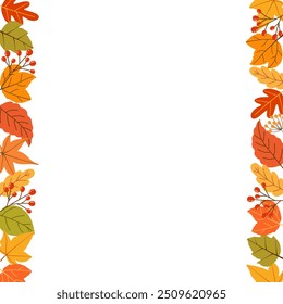 Autumn leaves set . autumn backgrounds posters 