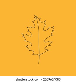 Autumn leaves set. hand drawn sketch vector illustration
