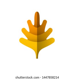 Autumn leaves simple modern concept. Can use for logo, icon, symbol, sign vector