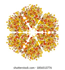 autumn leaves stock vector background