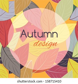 Autumn leaves template