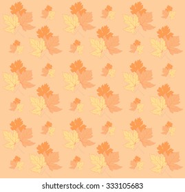 Autumn leaves texture - seamless pattern