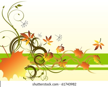 autumn leaves - vector