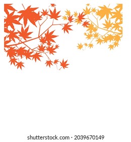 marco abstracto de hojas de otoño