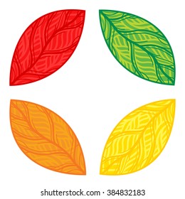 Autumn leaves. Vector illustrate