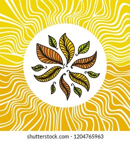 Autumn leaves. Vector illustration