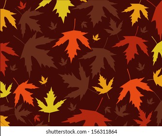 Autumn leaves vector illustration