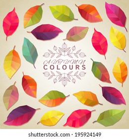 Autumn leaves. Vector illustration