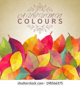 Autumn leaves. Vector illustration