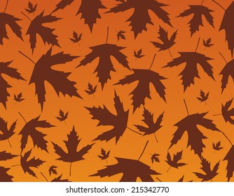 Autumn leaves vector illustration