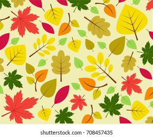 Autumn leaves vector illustration
