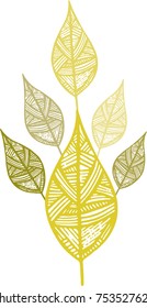 autumn leaves. vector illustration
