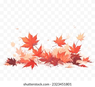 El otoño deja ilustración vectorial. Hola otoño