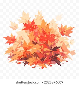 Autumn leaves vector illustration. Hello Autumn