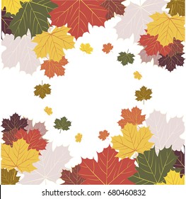 Autumn leaves vector images