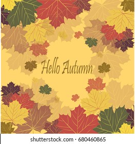 Autumn leaves vector images