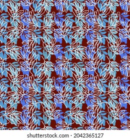 autumn leaves vector seamless pattern. background for fabrics, prints, packaging and postcards