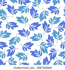 autumn leaves vector seamless pattern. background for fabrics, prints, packaging and postcards