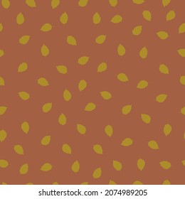 autumn leaves vector seamless pattern. background for fabrics, prints, packaging and postcards