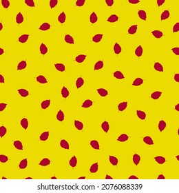 autumn leaves vector seamless pattern. background for fabrics, prints, packaging and postcards