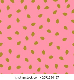 autumn leaves vector seamless pattern. background for fabrics, prints, packaging and postcards