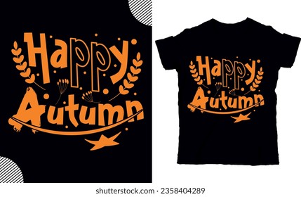 Autumn leaves vector t shirt design