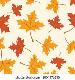 Autumn leaves wallpaper concept Vector