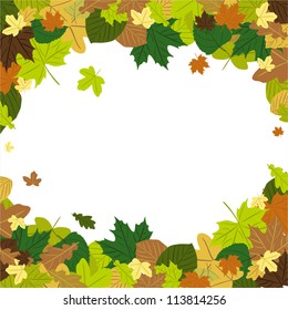 Autumn Leaves in the wind