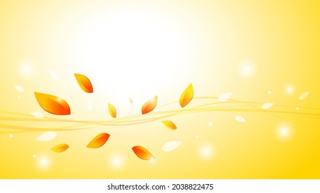 Autumn leaves, autumn, autumn wind vector illustration background material