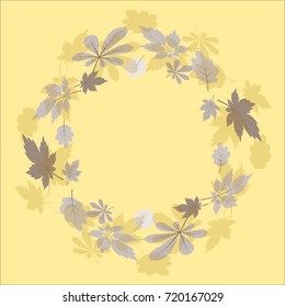 Autumn leaves wreath