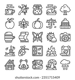 Autumn Line Icon. Perfect for Graphic Design, Mobile, UI, and Web Masterpieces