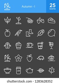 Autumn Line Icons