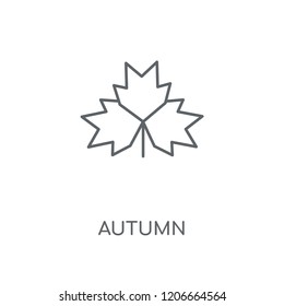 Autumn linear icon. Autumn concept stroke symbol design. Thin graphic elements vector illustration, outline pattern on a white background, eps 10.