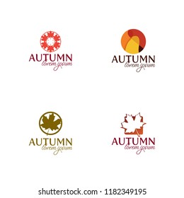 autumn logo, vector illustration