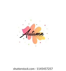 Autumn logo vector. Autumn logo template