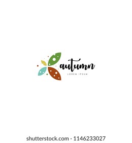 Autumn logo vector. Autumn logo template