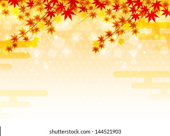 Autumn maple background