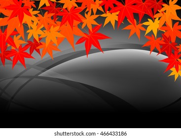 autumn maple background black
