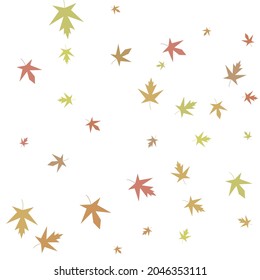 Autumn maple confetti. Simple autumn background