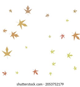 Autumn maple confetti. Simple autumn background