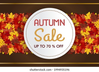 autumn maple leaf background banner