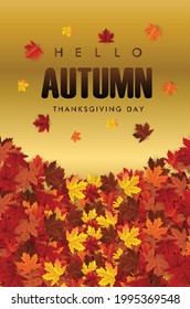 autumn maple leaf background banner