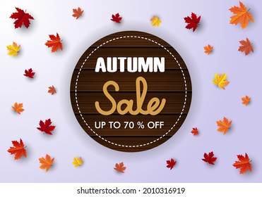 autumn maple leaf background banner