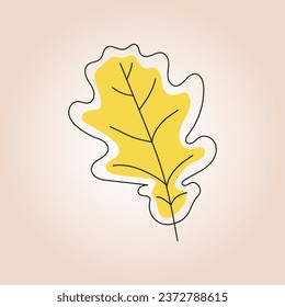 Autumn Maple Leaf. Fall Collection. Vector illustration