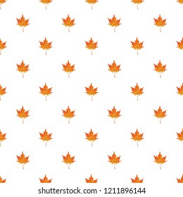 Autumn maple leaf pattern seamless repeat background for any web design