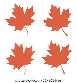 Padrão de folha de bordo de outono em um projeto vetor simples isolado, ilustração vetorial	