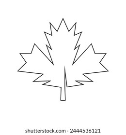 Autumn Maple leaf vector illustration design template