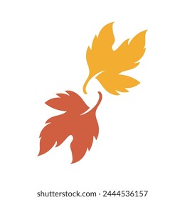 Autumn Maple leaf vector illustration design template