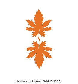 Autumn Maple leaf vector illustration design template