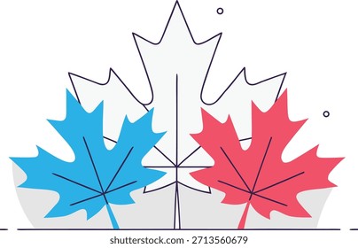 Ilustración vectorial de hoja de arce de otoño